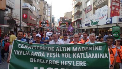 İzmirde Artvine ve Dersime destek eylemi