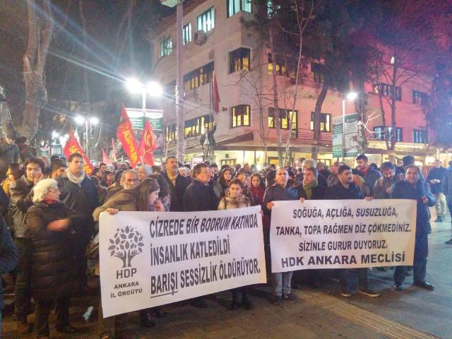 ankarada cizre protestosu