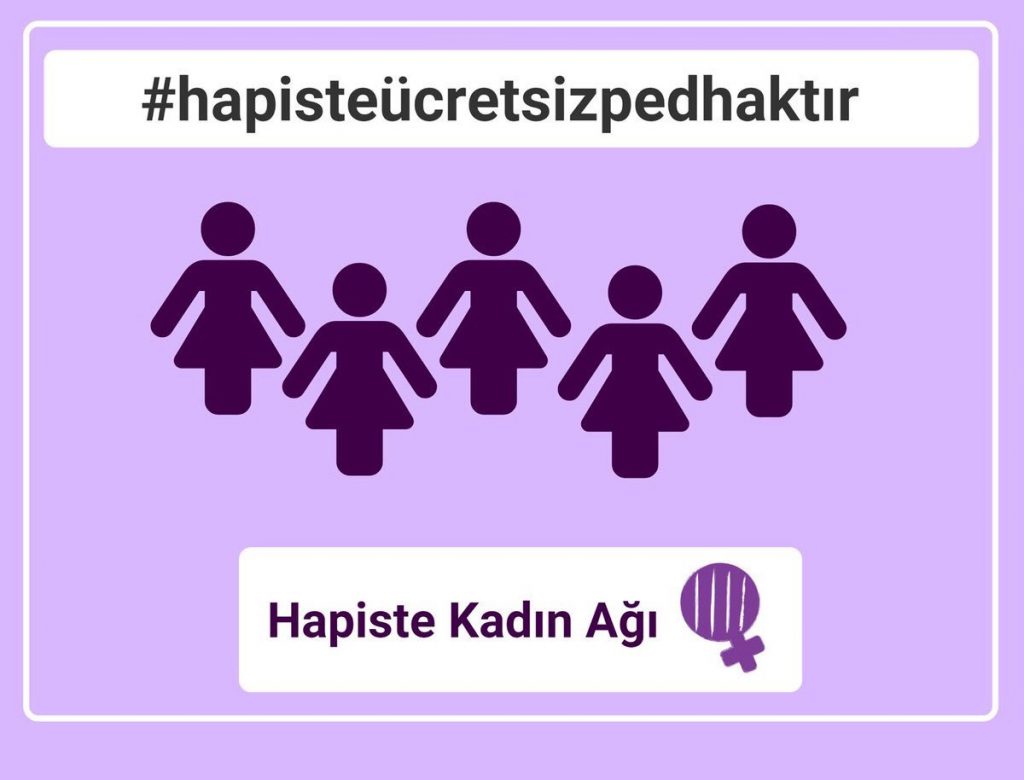 hapishanede ucretsiz ped istiyoruz